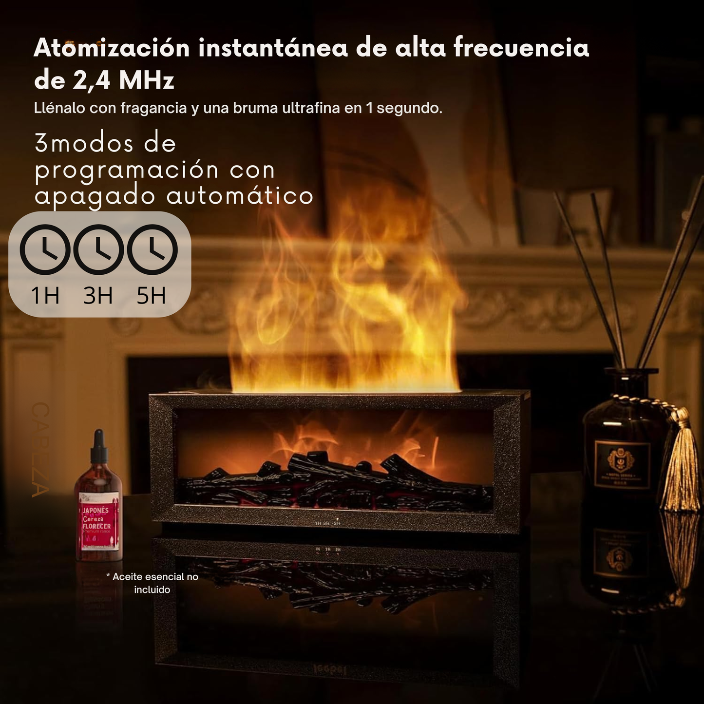 Humidificador de Fogata Ultrasónico.