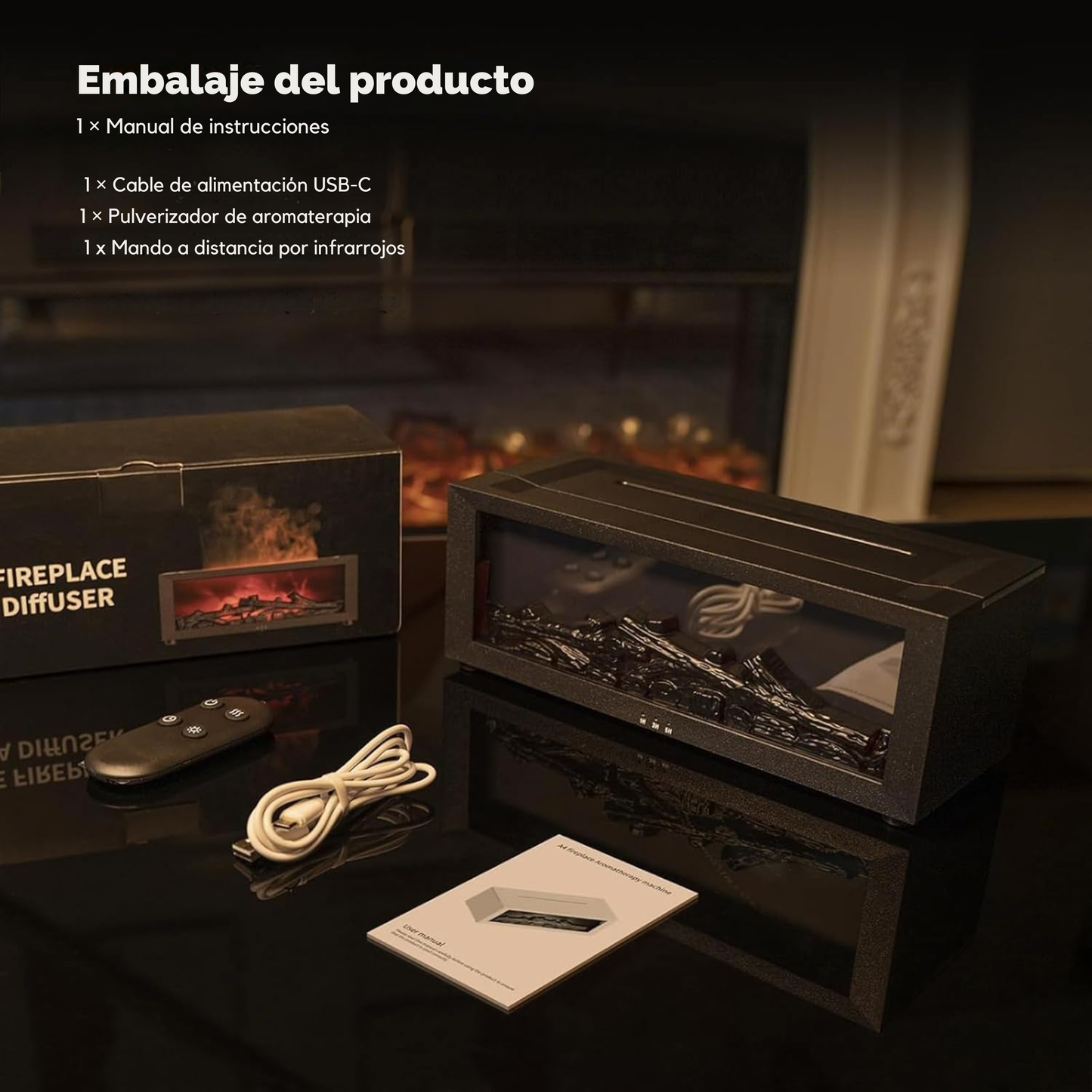 Humidificador de Fogata Ultrasónico.